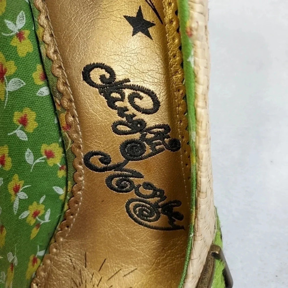 Naughty Monkey Green & Brown Size 10 Out Of Line 3 pump - Picture 6 of 12
